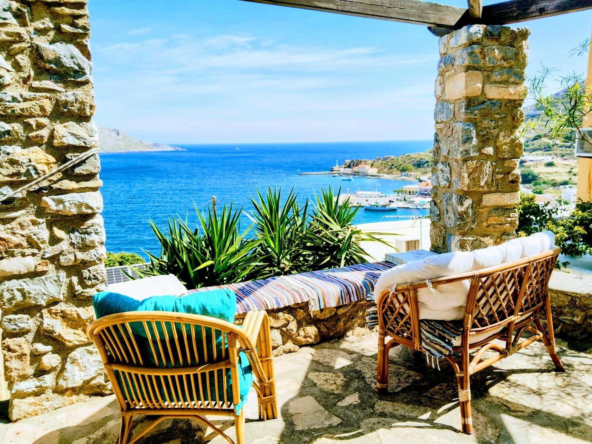 Elegeo Rockhouse Villa Agia Marina  Bagian luar foto